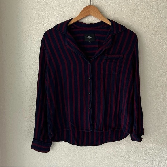 Rails Clara Stripe Pajama Top Size Medium - Picture 2 of 9